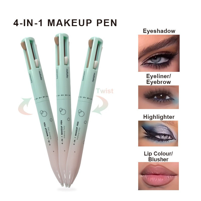 4 in 1 Makeup Pen All in One Beauty Tool for Effortless Glam