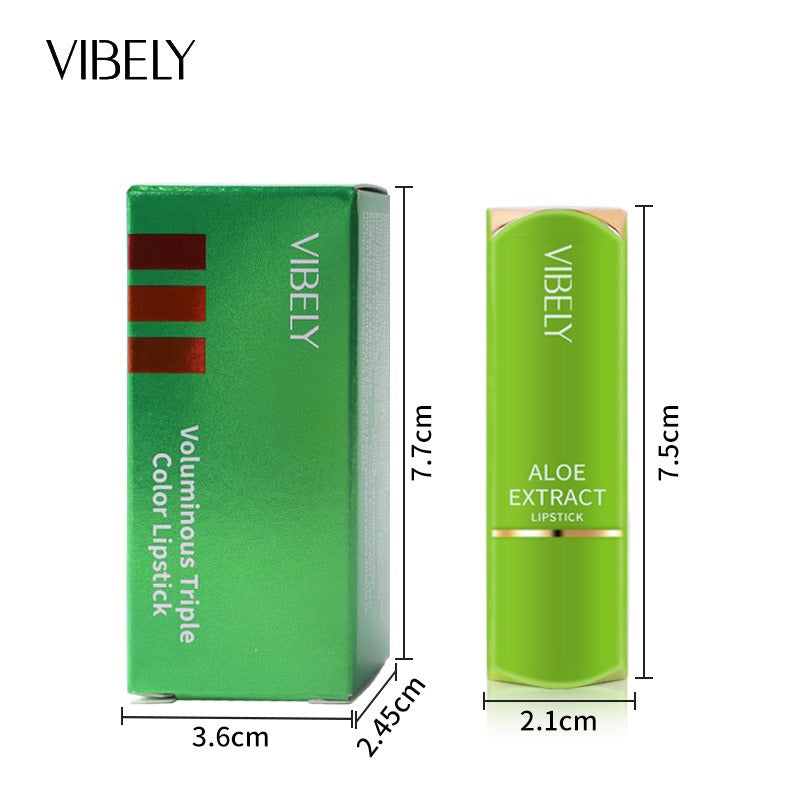 VIBELY Tri-color lipstick 3in1