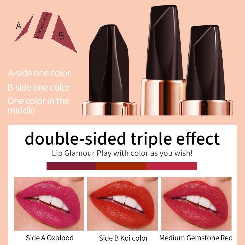 VIBELY Tri-color lipstick 3in1